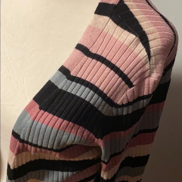 NWT “So” Women’s Striped Long Sleeve Cardigan - Picture 2 of 5